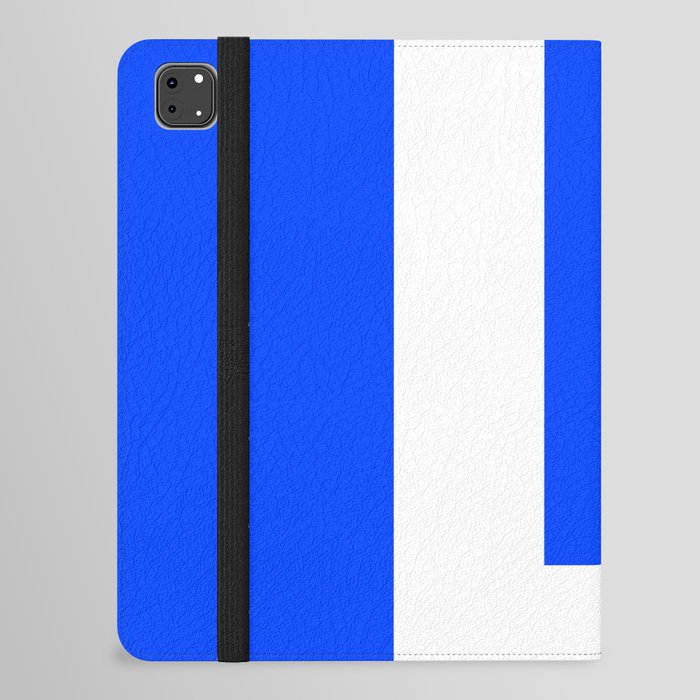 Letter L (White & Blue) iPad Folio Case