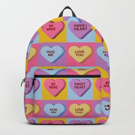 Nice Candy Heart Valentines Backpack