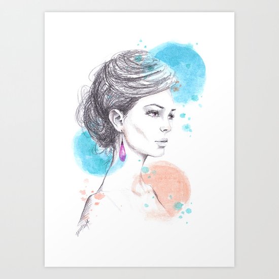 Earring Art Print