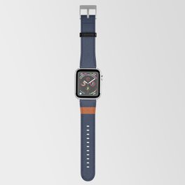 Orange retro horizontals Apple Watch Band