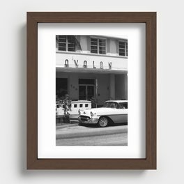 Miami South Beach - Art Deco 2003 #1 BW Recessed Framed Print