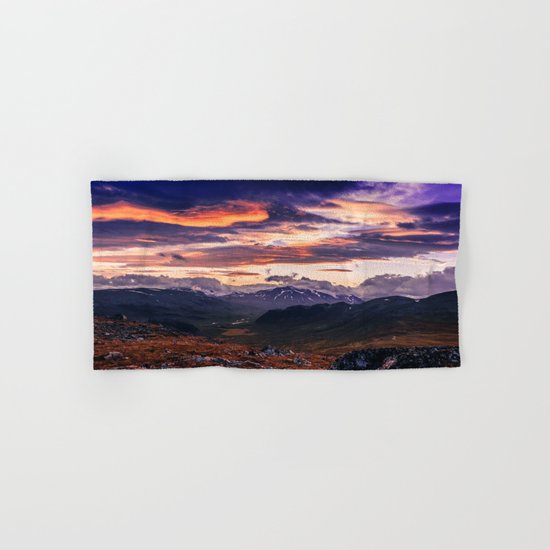 Cloud Covered Mountains Hand & Bath Towel