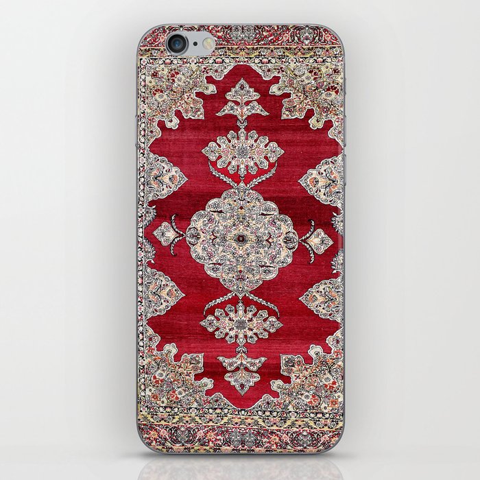 Kerman Ravar South Persian  Rug Print iPhone Skin