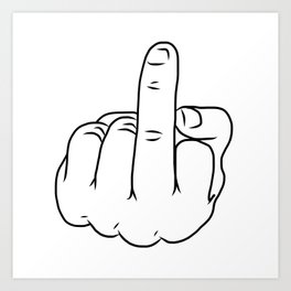 Middlefinger Art Prints Society6