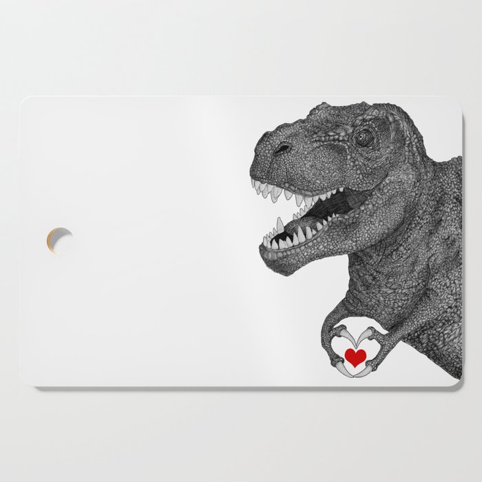 T-rex Love Cutting Board