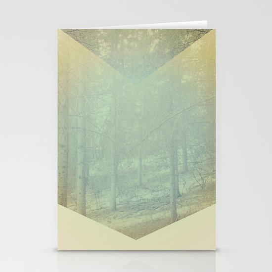 Chevron Forest Stationery Cards