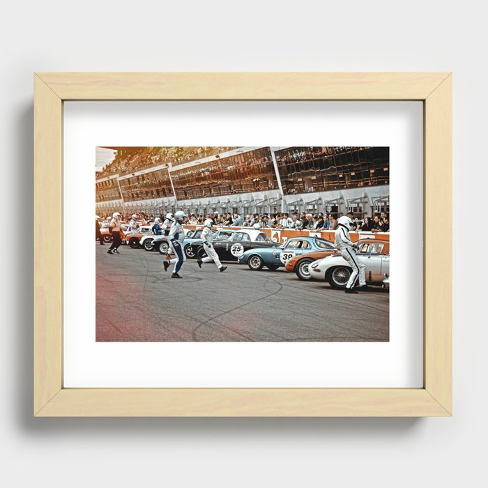 Le Mans Race Recessed Framed Print