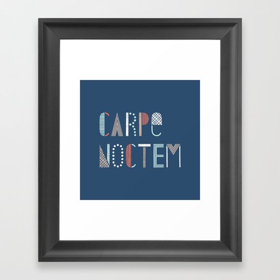 Carpe Noctem Framed Art Print