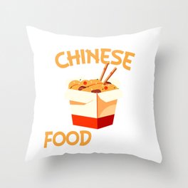 Professional Chinese Food Eater Throw Pillow
