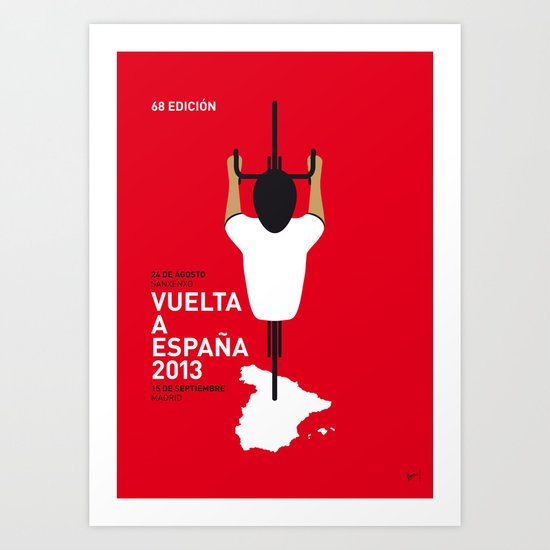 MY VUELTA A ESPANA MINIMAL POSTER Art Print