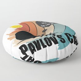 Pavlov's Cat - Little Known Failure - Funny Psychology Floor Pillow