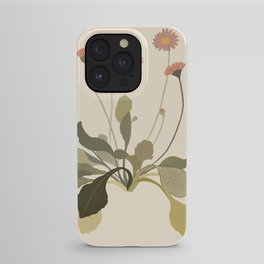 botanical flower simple illustration iPhone Case