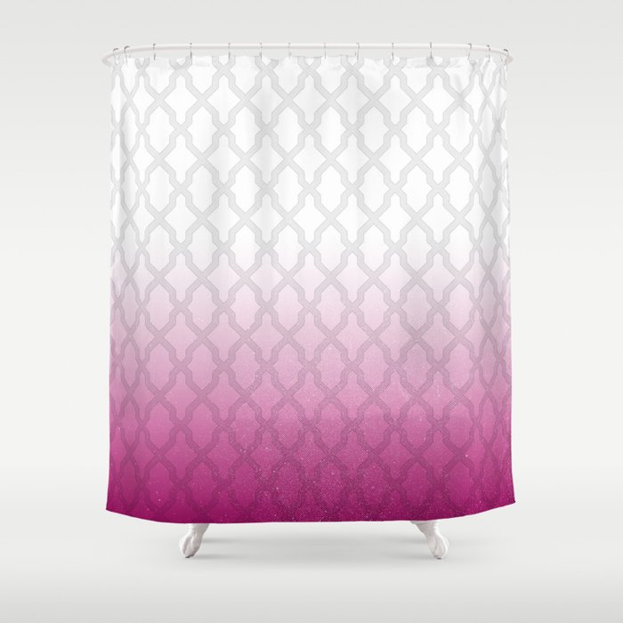 Trellis - Pink Ombre Shower Curtain