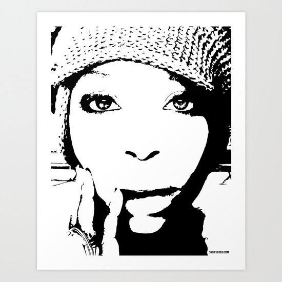 Badu Art Print