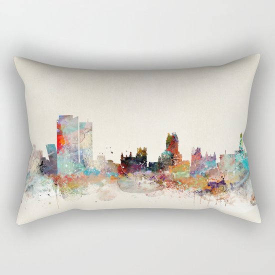 madrid spain skyline Rectangular Pillow
