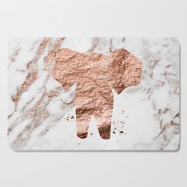 Elephant - rose gold marble Cutting Board
