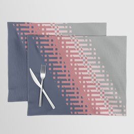 Blue, gray and pink background Placemat