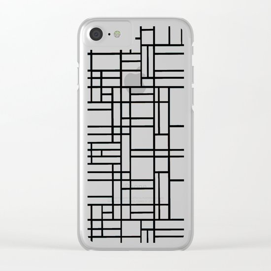 Map Outline Clear iPhone Case
