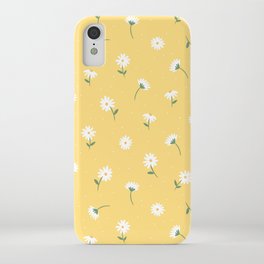 Little Daises iPhone Case | Ditsy, Summer, Fresh, Yellow, Spring, Illustration, Nature, Pretty, Cute, Digital 