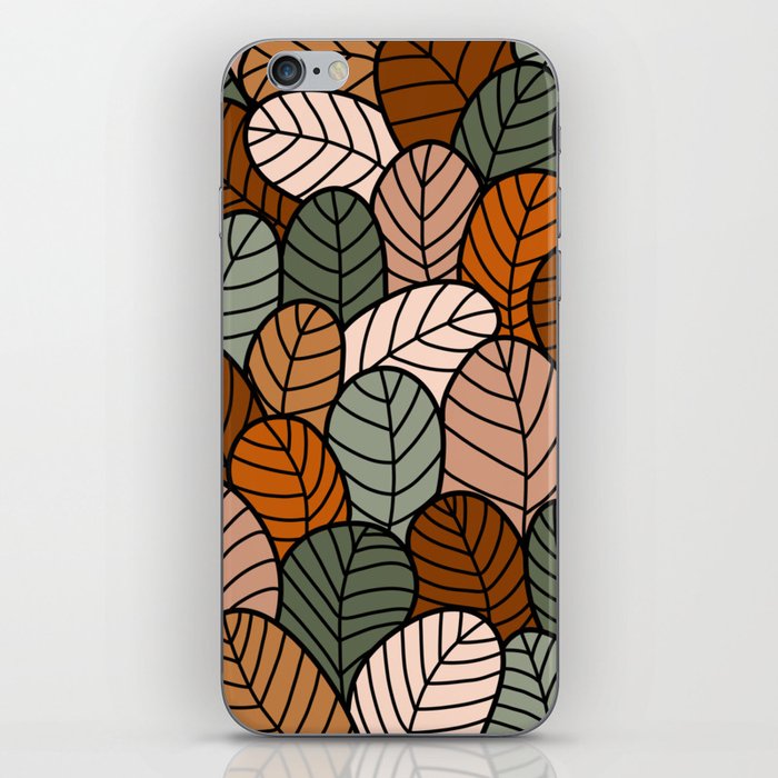 Fall leaves pattern iPhone Skin