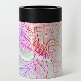 Richmond City Map of Virginia, USA - Colorful Can Cooler