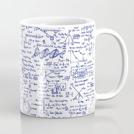 Physics Equations in Blue Pen Mug
