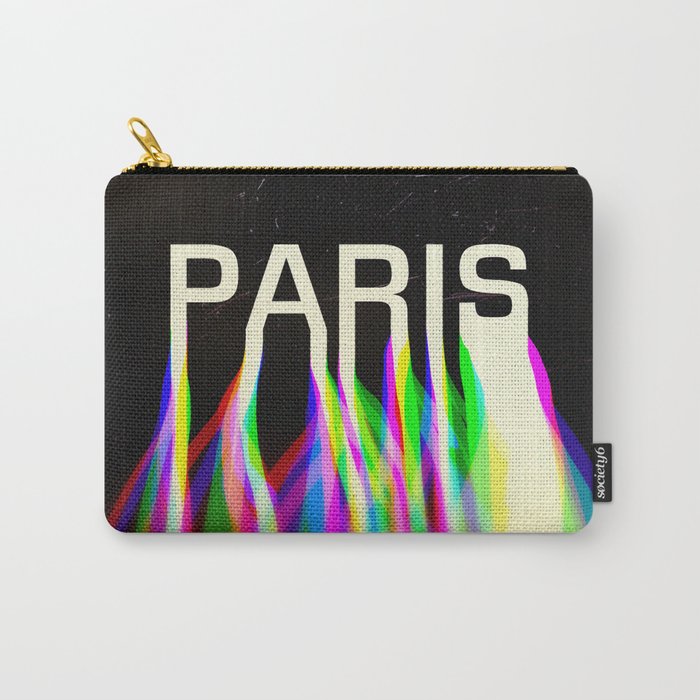 PARIS Glitch RGB Carry-All Pouch