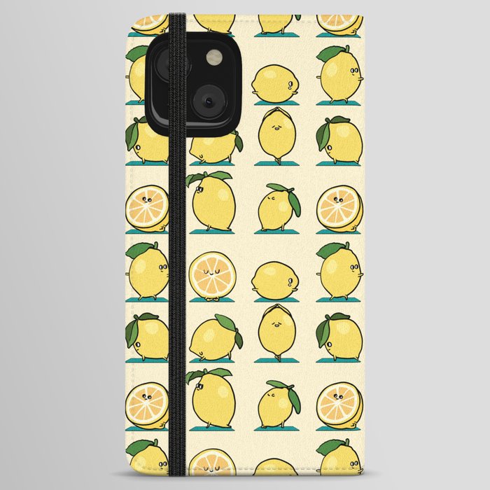 Lemon Yoga iPhone Wallet Case