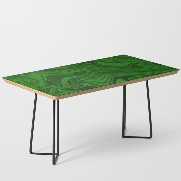 Green liquid art Coffee Table