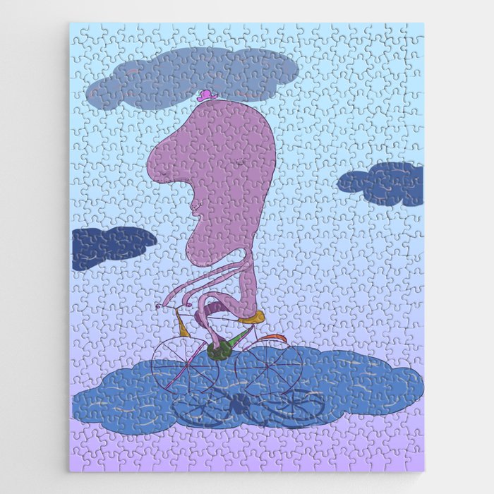 Riding on a cloud Jigsaw Puzzle