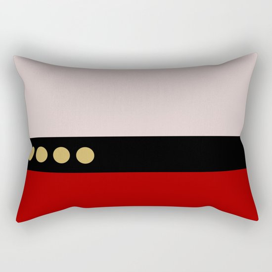 Picard -Minimalist Star Trek TNG The Next Generation Captain Jean Luc Picard startrek Trektangles Rectangular Pillow