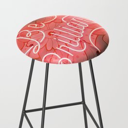 Be Brillant Cool Colorful Light And Flower Bar Stool