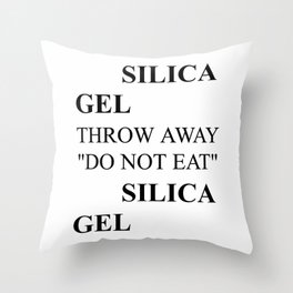 SILICA GEL Package Art Throw Pillow