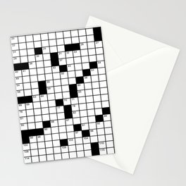 Crossword Puzzle - Write on it!  Stationery Cards