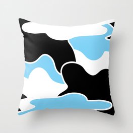 Abstract pattern - blue Throw Pillow