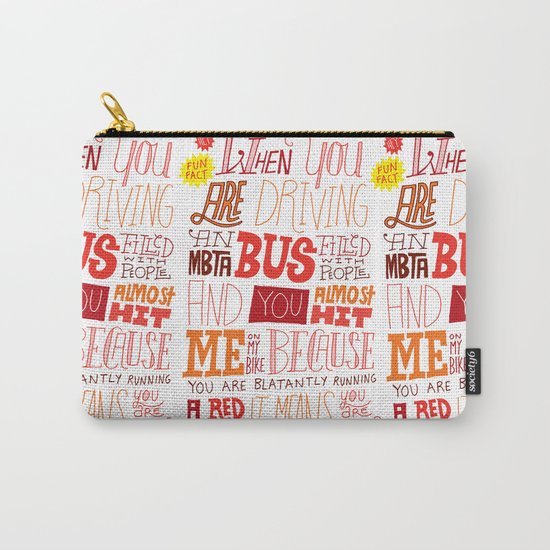 MBTA: Fun Fact! Carry-All Pouch