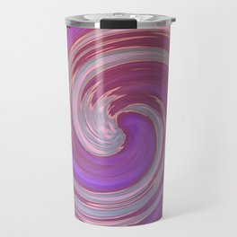 Pink and Purple Swirls Travel Mug