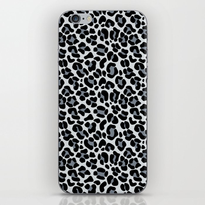 Gray leopard iPhone Skin