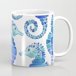 Seahorse - Blue  Coffee Mug