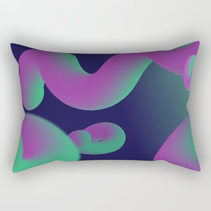 Dope gradient blobs from space Rectangular Pillow