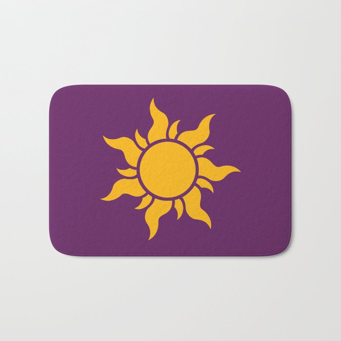 Tangled Rapunzel Sun Logo Corona Symbol Bath Mat By Teohoble Society6