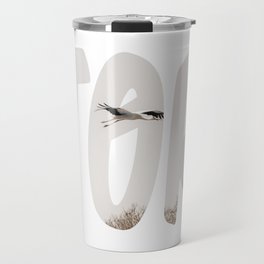 Stork Extremadura flying Travel Mug