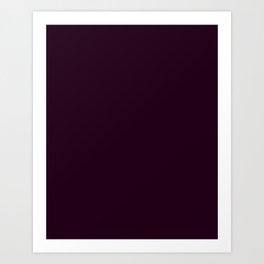 Eggplant Purple Color Scheme Home Decor Art Print