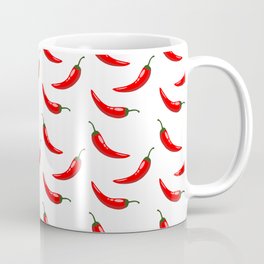 Red Chili Pepper Pattern, Hot red chili Mug