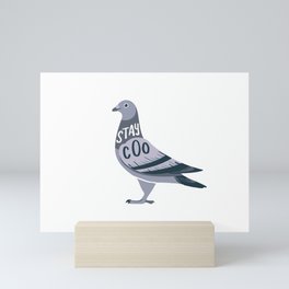 Stay Cool Pigeon Mini Art Print