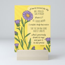 Inspirational Poem For Home and Office Mini Art Print