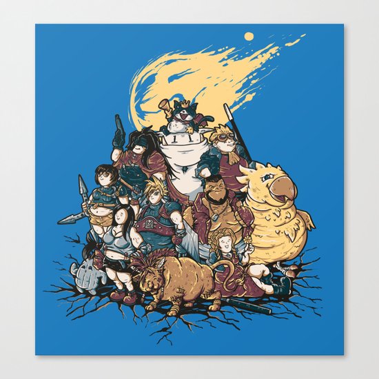 FF7 - FULL FAT 7 Canvas Print