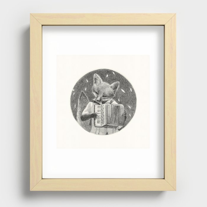 autumnal fox Recessed Framed Print
