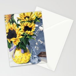 Painted Sunflowers by Amy Herman Stationery Cards