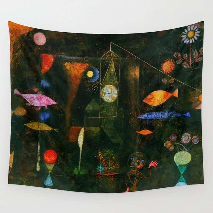 Paul Klee "Fish Magic" Wall Tapestry